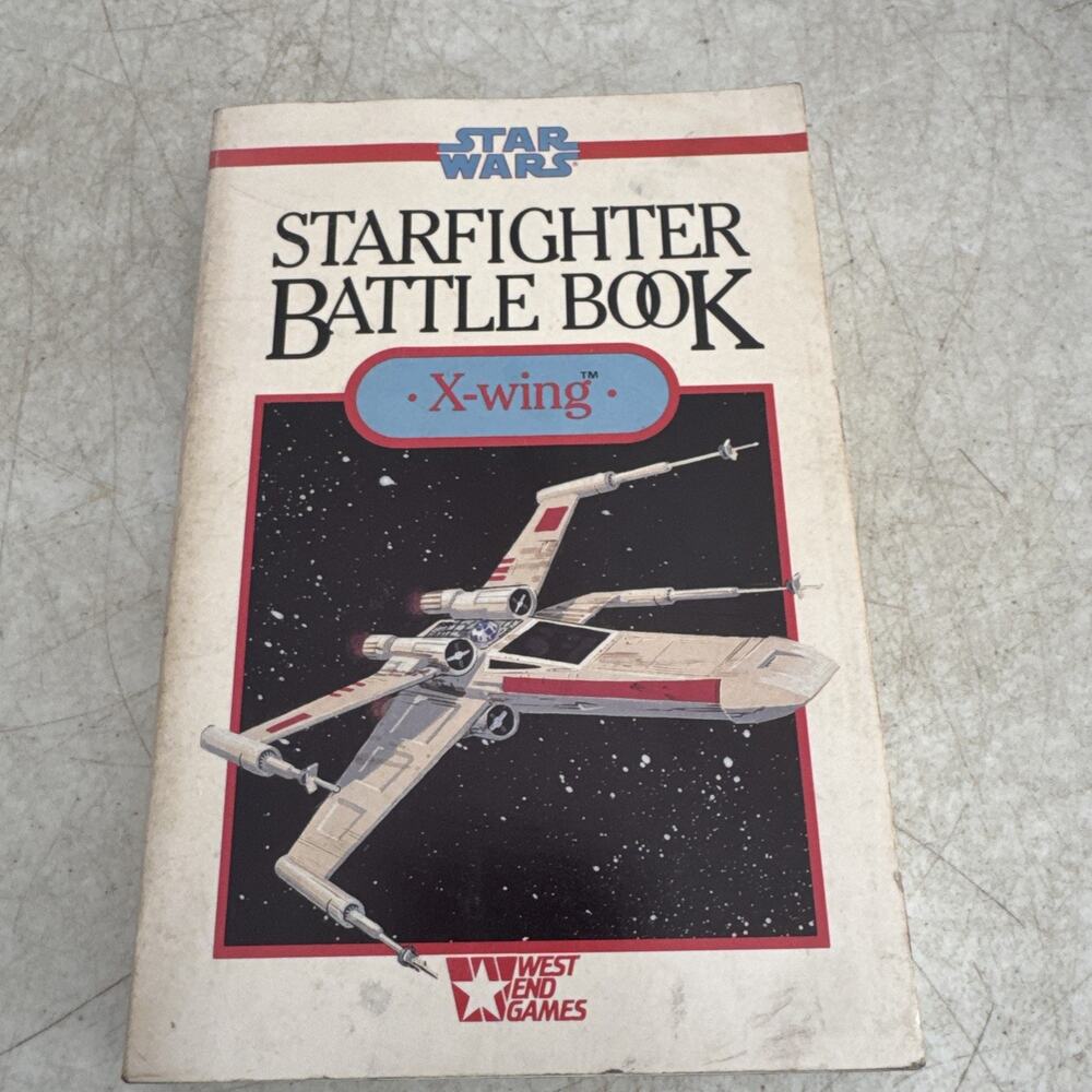 Star Wars STARFIGHTER BATTLE BOOK X-Wing West End Games 1989 Lucasfilm 40011 RPG